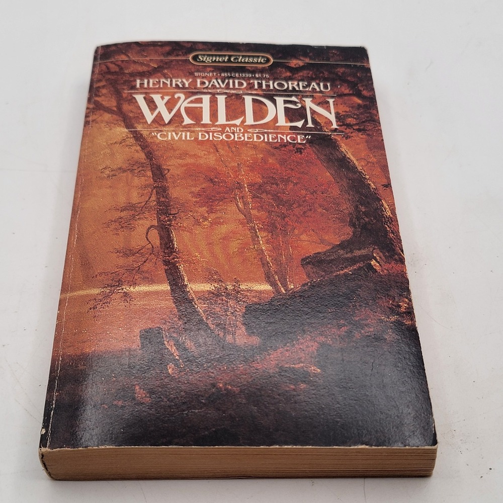 Henry David Thoreau Walden and Civil Disobedience Paperback 1980 Signet Good